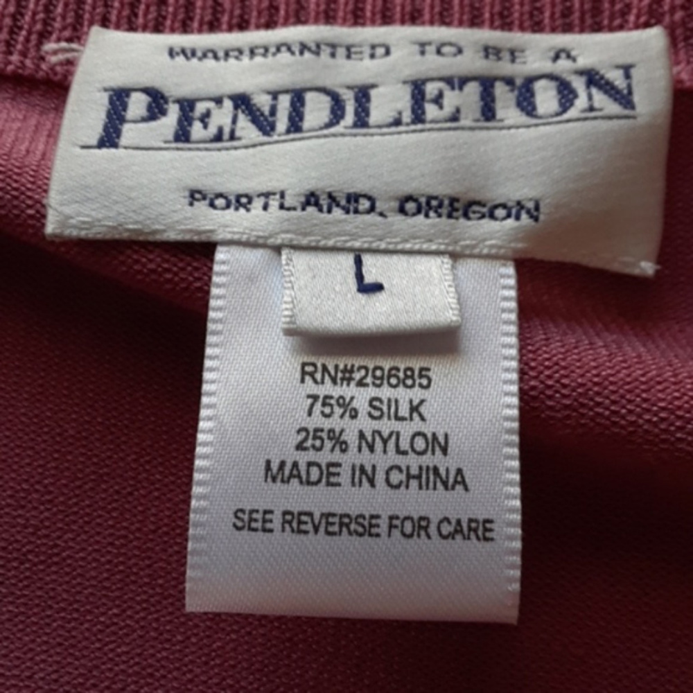 Pendleton Button Up Cardigan Sweater Pink - image 5